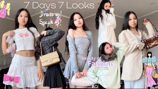 Every outfit Enerel wears in a week 7days 7looks🛍️👜👛 [upl. by Ahsiket]