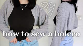 Easy Bolero Shrug Sewing Tutorial [upl. by Felix496]