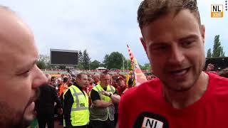 FC Energie Cottbus  Aufstieg in die dritte Liga Timmy Thiele über Fanstimmung im Block [upl. by Sissie]