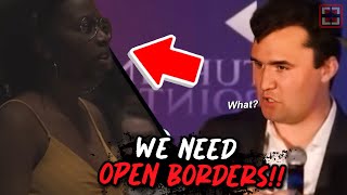 Black Student EXPOSED After Conservative DESTROYS “OpenBorder” Argument [upl. by Akimihs596]