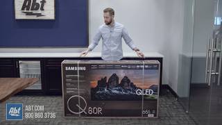 Unboxing The Samsung Q80R QLED Series TV  QN65Q80R [upl. by Tomasine]