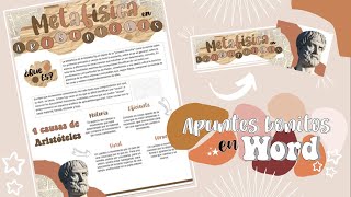 APUNTES BONITOS en WORD  Tips y recomendaciones 💻✨ [upl. by Oecam447]