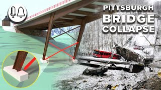 Pittsburgh bridge collapse  fast response video  3D unwrap [upl. by Jary]