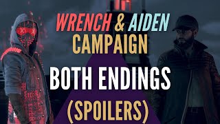 Aiden and Wrench both endings Campaign Watch Dogs Legion Mission Hard Reset [upl. by Yluj]