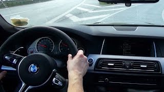 BMW M5 F10 Onboard Acceleration Sound on Highway Autostrada Autobahn Kickdown V8 Drive LCI [upl. by Hannah]