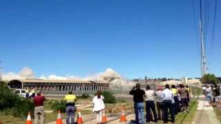 Port Kembla Copper 200m concrete stack demolition 20022014 Port Kembla NSW Australia Wollongong [upl. by Mis100]