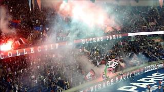 PSG vs SaintEtienne  ambiance et premiers fumigènes de la saison 140918 [upl. by Nywra]