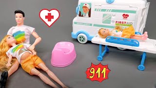 The baby is about to be born in the park We need to call an ambulance right away  Review Toys [upl. by Shamrao814]