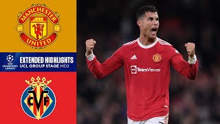 Manchester United vs Villarreal Extended Highlights  UCL Groups Stage MD 2  CBS Sports Golazo [upl. by Atilrahc]