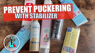 Tips to Prevent Puckering on Embroidery Using Stabilizer [upl. by Onifur]