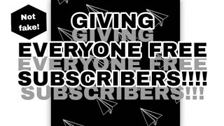 Subscribing Everyone For Free [upl. by Jaquith]