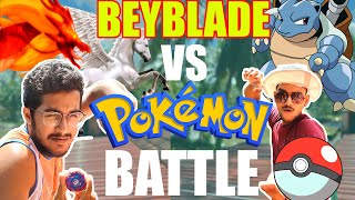 BEYBLADE VS POKEMON BATTLE IN DESI STYLE [upl. by Topping]