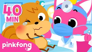 I Have a Toothache🦷 😭  Hospital Play  Compilation  Pinkfong Songs for Children [upl. by Corneille]