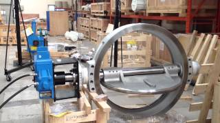 Butterfly valve 48quot with hydraulic actuatorMOV [upl. by Jefferey]