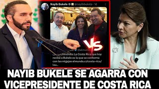 Nayib ataca a vicepresidente de Costa Rica usted es quotcandil de la calle y oscuridad de su casaquot [upl. by Zebada]