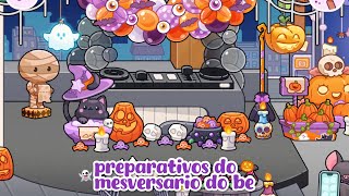 PREPARATIVOS PARA O MÊSVERSÁRIO DE HALLOWEEN DO BÊ 🎃👻 Avatar World [upl. by Aicnarf842]