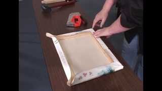 How to Stretch a Canvas for oil amp acrylic paintings giclees and prints [upl. by Llerral]