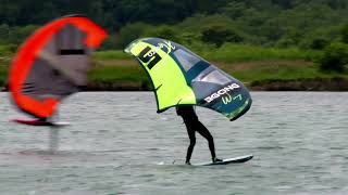 Learning Wing Foiling on The Open Water with Andy King [upl. by Mundford]