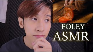 ASMR สร้างเสียงพากย์ทำอาหารแบบโฟลีย์ Make Foley Sound Effect Cooking [upl. by Ardnoel3]