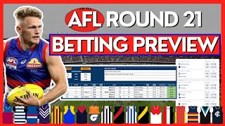 Betting Tips Trends amp Predictions For ALL Matches In Round 21  2024 AFL Season [upl. by Adoc]