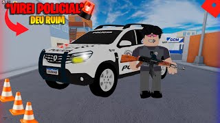 VIDA de UM POLICIAL no ROBLOX RP 🏍️🚨 rodograu [upl. by Eisus]