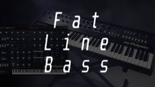 Pokémon Instruments Fat Line Bass synth bass  KORG  Polysix Legacy Collection [upl. by Ahsats]