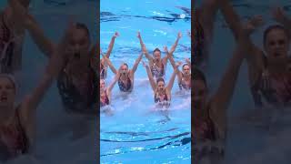 Watch Team France perform their acrobatic routine ArtisticSwimming shorts teamfrance [upl. by Nemsaj558]