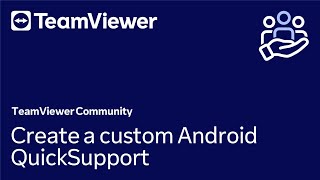 Create a custom Android QuickSupport [upl. by Ursal976]