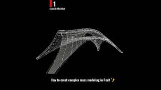 sajedahabdallah108 How to creat complex mass modeling in revit [upl. by Odranar]