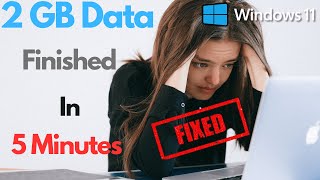 How To Stop High Internet Data Usage On Windows 11  Tech Tips amp Tricks [upl. by Nivram537]