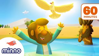 The Story of Jesus Baptism PLUS 9 More Bible Stories for Kids [upl. by Weyermann171]