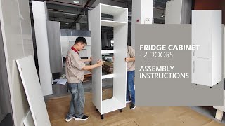 Assembly Instructions For Fridge High Cabinet  2 Doors [upl. by Namhar]