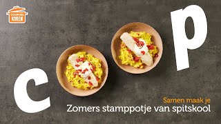 Zomers stamppotje van spitskool  Coopjeskoken  Coop [upl. by Attinahs107]