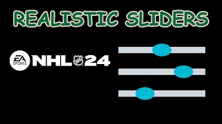 NHL 24 Realistic Sliders nhl24 sliders [upl. by Nesyt]