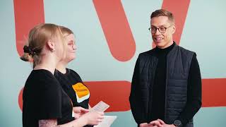 Opiskelijoiden edessä  presidenttiehdokas Alexander Stubb [upl. by Fiorenza]