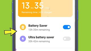 Battery Saver amp Ultra Battery Saver Setting In Redmi Note 11 Pro [upl. by Ahtibat]