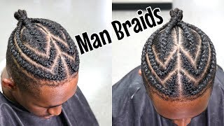 How To Man Braids  Braids For Men [upl. by Brendin]