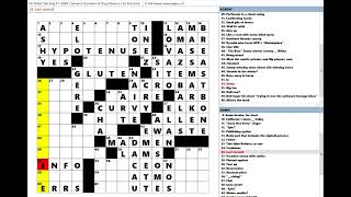 Los Angeles Times LAT Crossword Puzzle 08312024 [upl. by Lolande605]