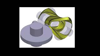 globoidal cam cut solidworks macro [upl. by Ellevart]