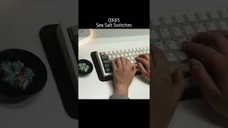 QK65  Sea Salt Switches Typing Sounds [upl. by Neda378]