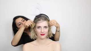 How to wear a Fascinator Different ways you can style your hair [upl. by Akeirahs]