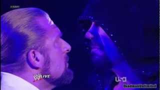 The Undertaker Challenges Triple H for a match at Wrestlemania 28 22012 22 [upl. by Cooke]