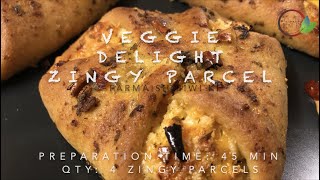 Dominos Style  Veggie Delight Zingy Parcels  Without Yeast  Very Tasty amp Easy recipe [upl. by Enyaz835]