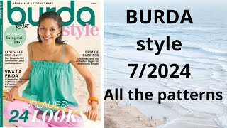 Burda 72024 full review NEW Burda Style All the patterns burdastyle sewingmagazine newburda [upl. by Devon624]