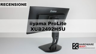 iiyama ProLite XUB2492HSU Recensione [upl. by Mendoza676]