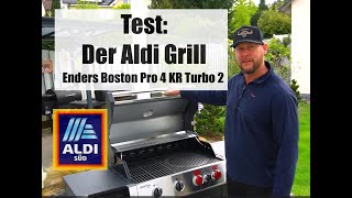 Grill vom Aldi  Im Test Enders Boston Pro 4 KR Turbo 2 [upl. by Nodnal]