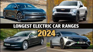 Top 5 EV Cars in 2024  by Longest Range [upl. by Eendyc641]