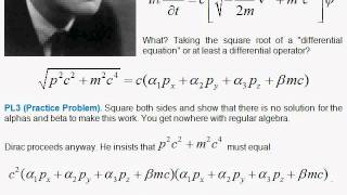 L3 The Dirac Equation [upl. by Llatsyrk]