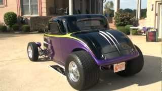 1934 FORD 34 COUPE HOT ROD 434 CHEVY SCHMIDT RACING 575 HP FOR SALE SEE WWW SUNSETMILAN COM [upl. by Cornelius]