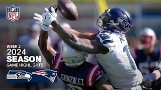 Seattle Seahawks vs New England Patriots Game Highlights  NFL 2024 Week 2 [upl. by Nnyla245]